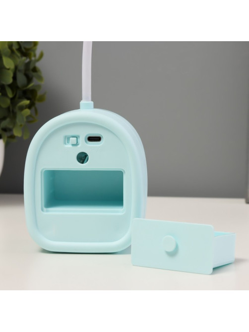 Ночник «Кидс» LED 3 Вт USB АКБ бело-голубой 7.5×5.3×20.5 см
