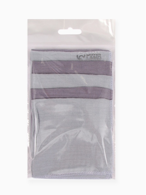 Платки носовые детские «Крошка Я» Deep grey, 20×20 см, набор 6 шт., муслин, 100 % хлопок, серые