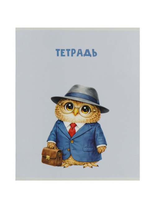Тетрадь 36 листов в клетку Calligrata «Совушки», блок офсет, 5 В МИКС