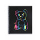 Тетрадь 80 листов, в клетку, на гребне Bear