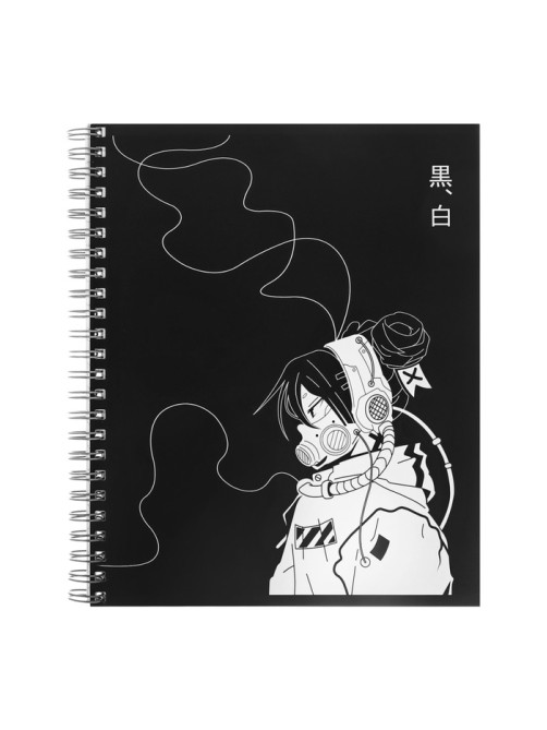 Компл тетр из 3шт 96л кл на гребне Аниме.ч/б Девочка, обл мел карт, офсет (10296901)