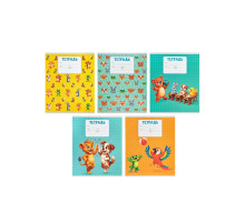 Тетрадь 18 листов в клетку Calligrata KIDS, блок офсет, 5 В МИКС