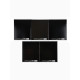 Тетрадь в клетку, 48 л., А5, на скрепке, блок №1 Black or Grey МИКС