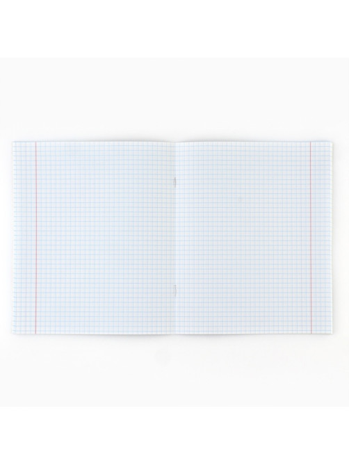 Тетрадь в клетку, 36 л., А5, на скрепке, блок №1, Minimalism, МИКС