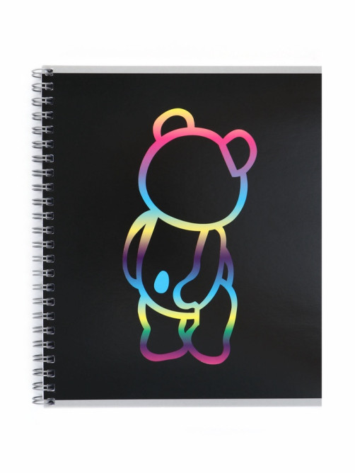 Тетрадь 80 листов, в клетку, на гребне Bear