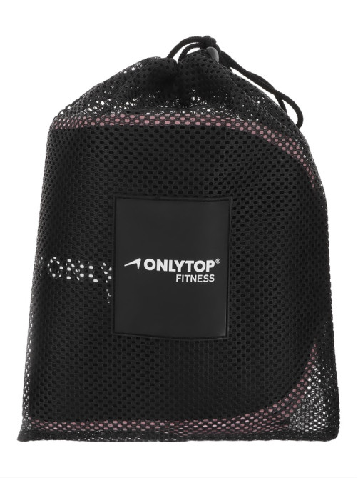 Пояс на талию ONLYTOP fitness, размер универсальный, для похудения, чёрный