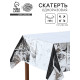 Скатерть одноразовая «Серебро», фольга, 137×183 см