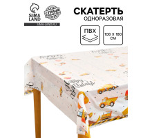 Скатерть одноразовая «Техника», 130×220 см