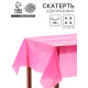 Скатерть одноразовая 137×183 см, флуоресцентная, фуксия
