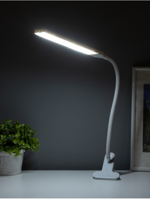 Настольная лампа RISALUX «Семи», LED 5 Вт, 6000К, 7.5×10.5×65 см, белый