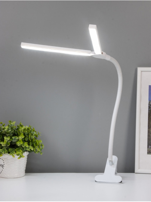 Настольная лампа RISALUX «Семи», LED 5 Вт, 6000К, 7.5×10.5×65 см, белый