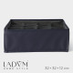 Органайзер для хранения белья LaDо́m, 16 ячеек, 32×32×12 см, графитовый