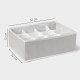 Органайзер для хранения белья LaDо́m, 12 ячеек, 32×24×12 см, серый