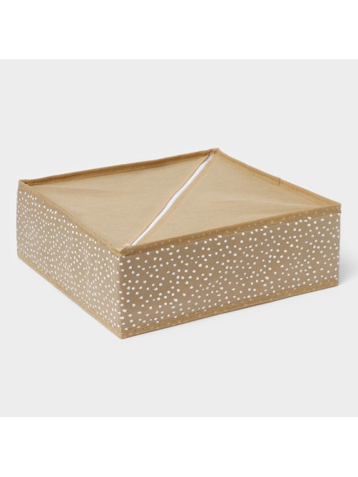 Органайзер для хранения белья Доляна Points, 4 ячейки, 29×29×10 см, бежевый