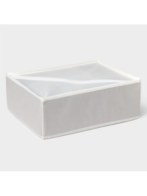 Органайзер для хранения белья LaDо́m, 12 ячеек, 32×24×12 см, серый