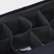 Органайзер для хранения белья LaDо́m, 8 ячеек, 24×14×10 см, графитовый
