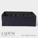 Органайзер для хранения белья LaDо́m, 7 ячеек, 33.5×30.5×10 см, графитовый