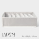 Органайзер для хранения белья LaDо́m, 7 ячеек, 34×30.5×10 см, серый