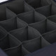 Органайзер для хранения белья LaDо́m, 16 ячеек, 32×32×12 см, графитовый