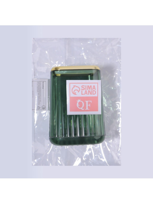 Органайзер - подставка для хранения косметики GREEN, 11×8.2×8.2 см, зелёный