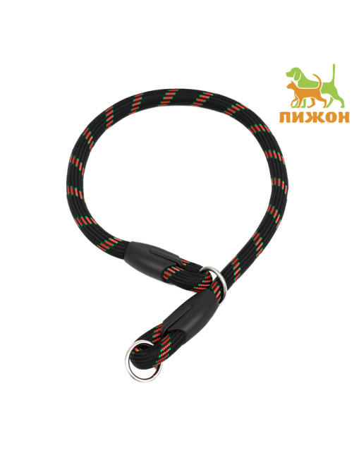 Ошейник - удавка для собак, 1.2×60 см, чёрный