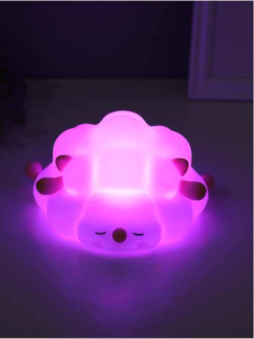 Фигурка световая RISALUX «Барашек», 2 Вт, LED-ночник антистресс, RGB, USB, 13.8×16.5×8 см