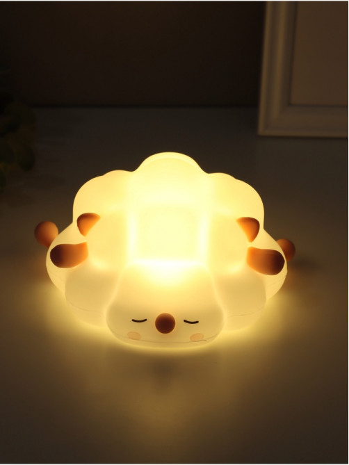 Фигурка световая RISALUX «Барашек», 2 Вт, LED-ночник антистресс, RGB, USB, 13.8×16.5×8 см