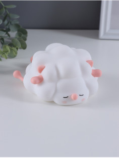 Фигурка световая RISALUX «Барашек», 2 Вт, LED-ночник антистресс, RGB, USB, 13.8×16.5×8 см