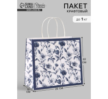 Пакет подарочный «Цвети», 25×22×12 см