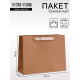 Пакет крафт без печати, 32×11×25 см 260 г/м²