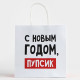 Пакет подарочный новогодний «С Новым годом, пупсик», 22×22×11 см