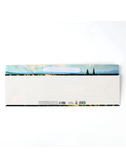 Пакет под бутылку «Сад», 36×10×13 см