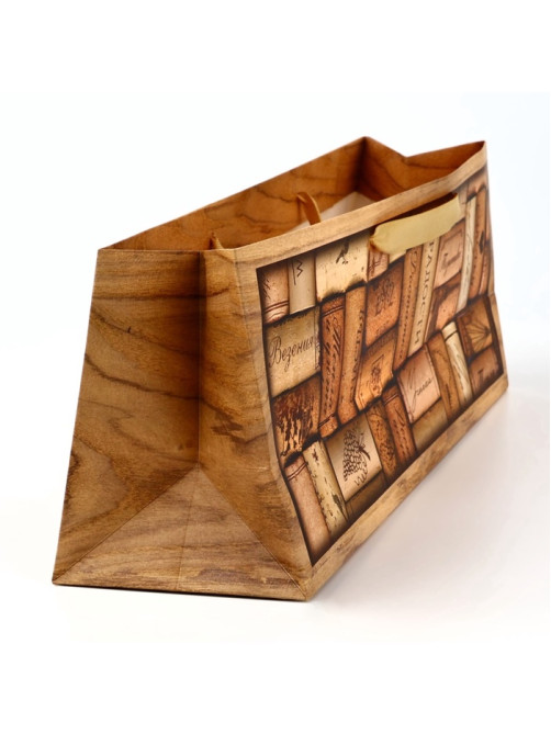 Пакет под бутылку «Пробки», 36×10×13 см