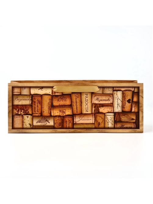 Пакет под бутылку «Пробки», 36×10×13 см