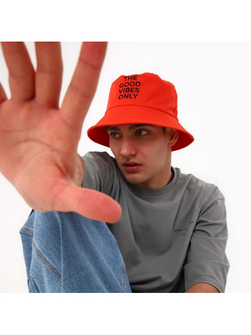 Панама Good vibes, оранжевая, р-р 56