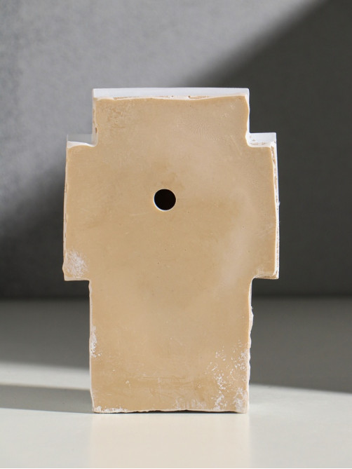 Панно настенное «Бюст Иисуса объёмный», 14.5×10×4.5 см, белый