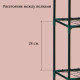 Парник-стеллаж для рассады, металлический, 4 полки, 105×24×46 см, d=12 мм, с чехлом 80 мкм, Greengo