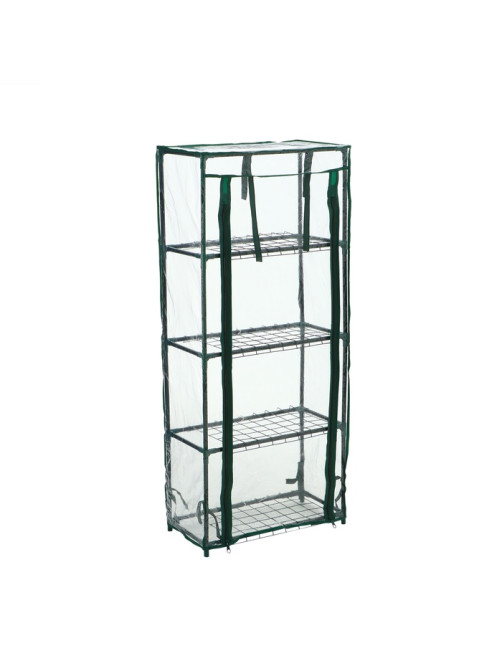 Парник-стеллаж для рассады, металлический, 4 полки, 105×24×46 см, d=12 мм, с чехлом 80 мкм, Greengo