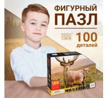 Пазл фигурный «Олень милу», 100 деталей