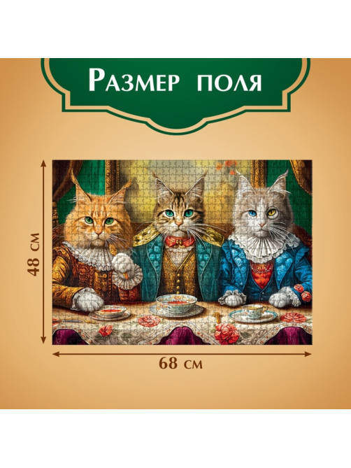 Пазл «Кошачий мир», 1000 деталей