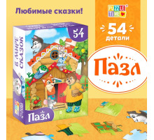 Пазлы детские сказки «Теремок», 54 элемента