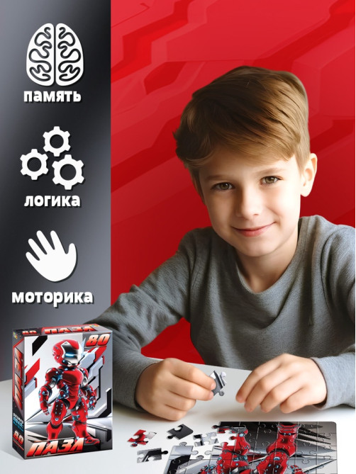 Пазл «Железный защитник», 80 деталей