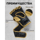 Перчатки для ММА боевые FIGHT EMPIRE, GOLD, размер XL, чёрные, жёлтые