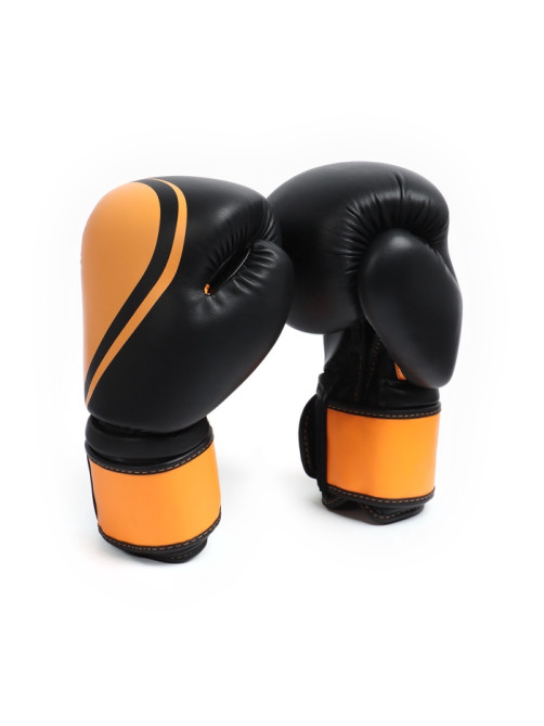 Боксёрские перчатки FIGHT EMPIRE, URBAN, размер 16 oz, чёрные, оранжевые