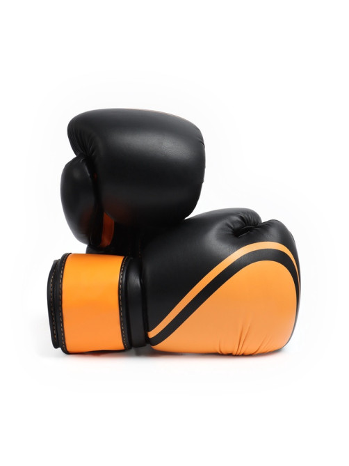 Боксёрские перчатки FIGHT EMPIRE, URBAN, размер 16 oz, чёрные, оранжевые