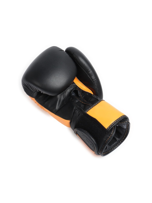 Боксёрские перчатки FIGHT EMPIRE, URBAN, размер 16 oz, чёрные, оранжевые