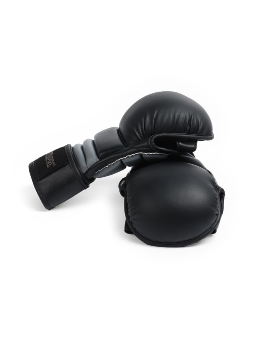 Перчатки для ММА FIGHT EMPIRE, гибридные, BLACK-L, размер L, чёрные