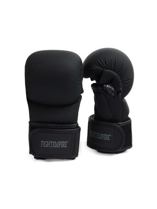 Перчатки для ММА FIGHT EMPIRE, гибридные, PREMIUM, р. M, чёрные