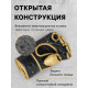 Перчатки для ММА боевые FIGHT EMPIRE, GOLD, размер M, чёрные, жёлтые