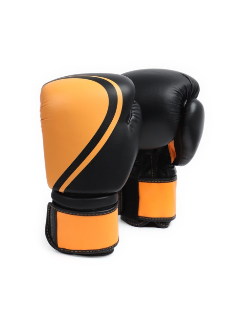 Боксёрские перчатки FIGHT EMPIRE, URBAN, размер 16 oz, чёрные, оранжевые